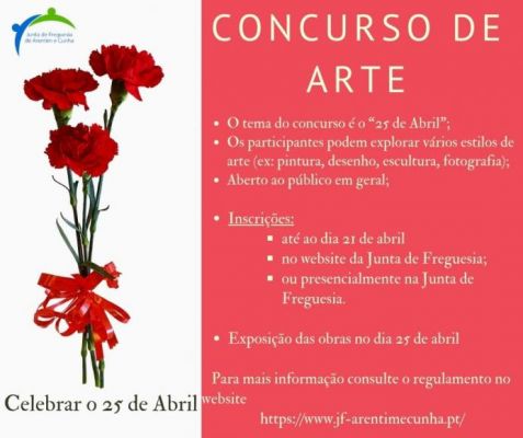 Concurso de arte "Celebrar o 25 de abril"